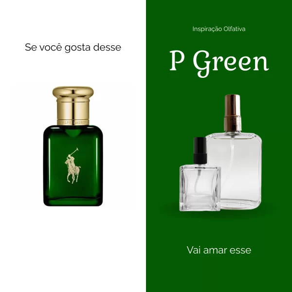 P Green - Perfume Masculino inspirado em Polo Verde